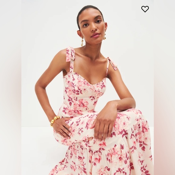 Reformation Jasen Dress Missy Pink Floral size 0 NWOT - Picture 8 of 9